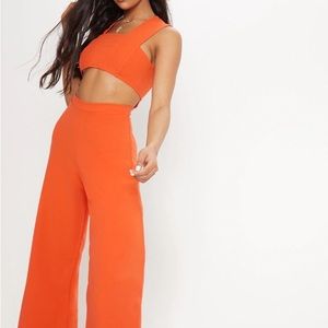 Orange jumpsuit (with cut out)